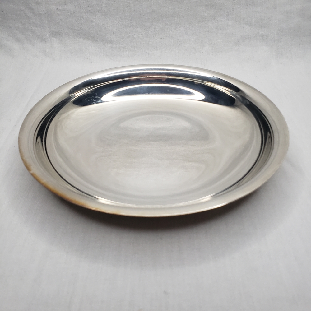 Vintage Small Silverplate Serveware Plate Bottle Coaster